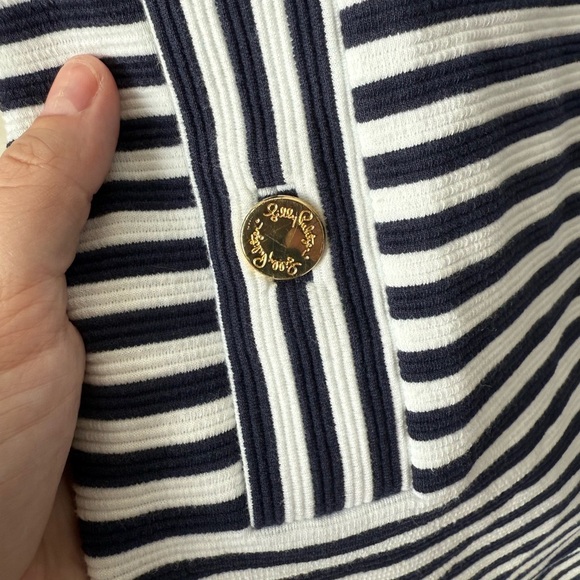 Lilly Pulitzer Charlene Blue and White Stripped Dress Size Small - Picture 4 of 6